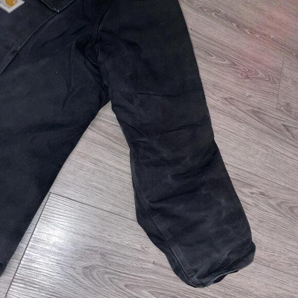 Carhartt Jacket Back Quilted Lined Black Chore Coat XXL 50 Heavy Insulate - Picture 9 of 9